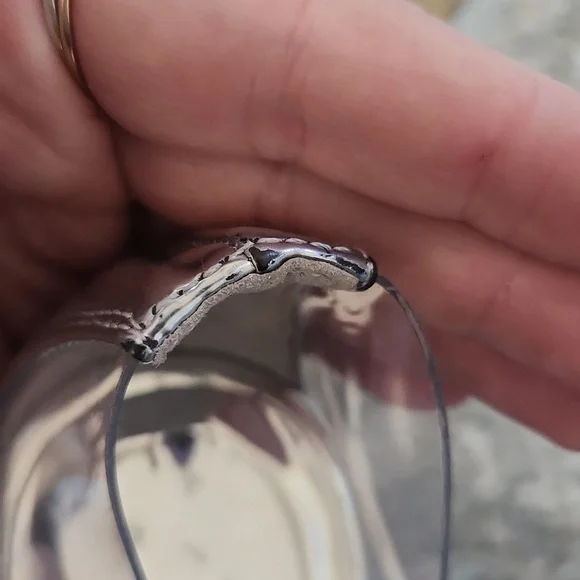 Good American Metallic Silver Heels, Size 9 - Picture 6 of 9